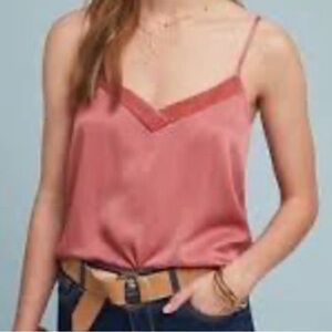 Floreat by Anthropologie Velvet V-neck cami tank